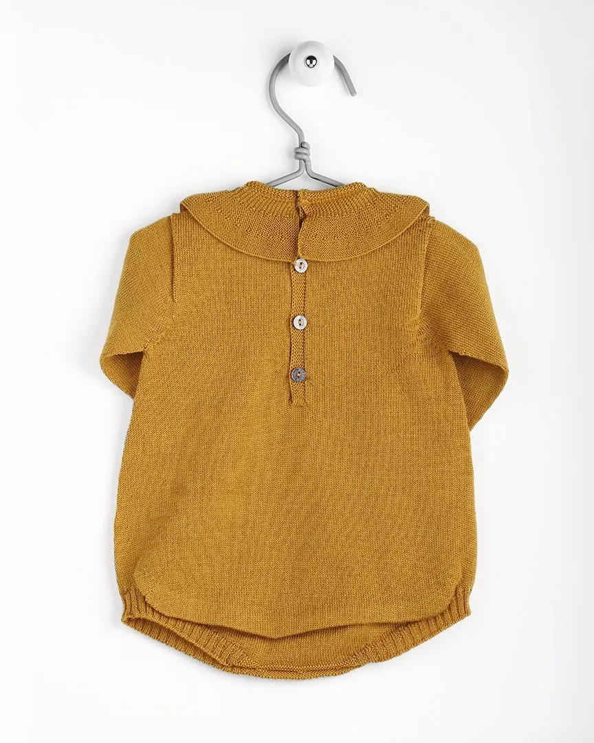 Knitted Ruffle Collar Shortie