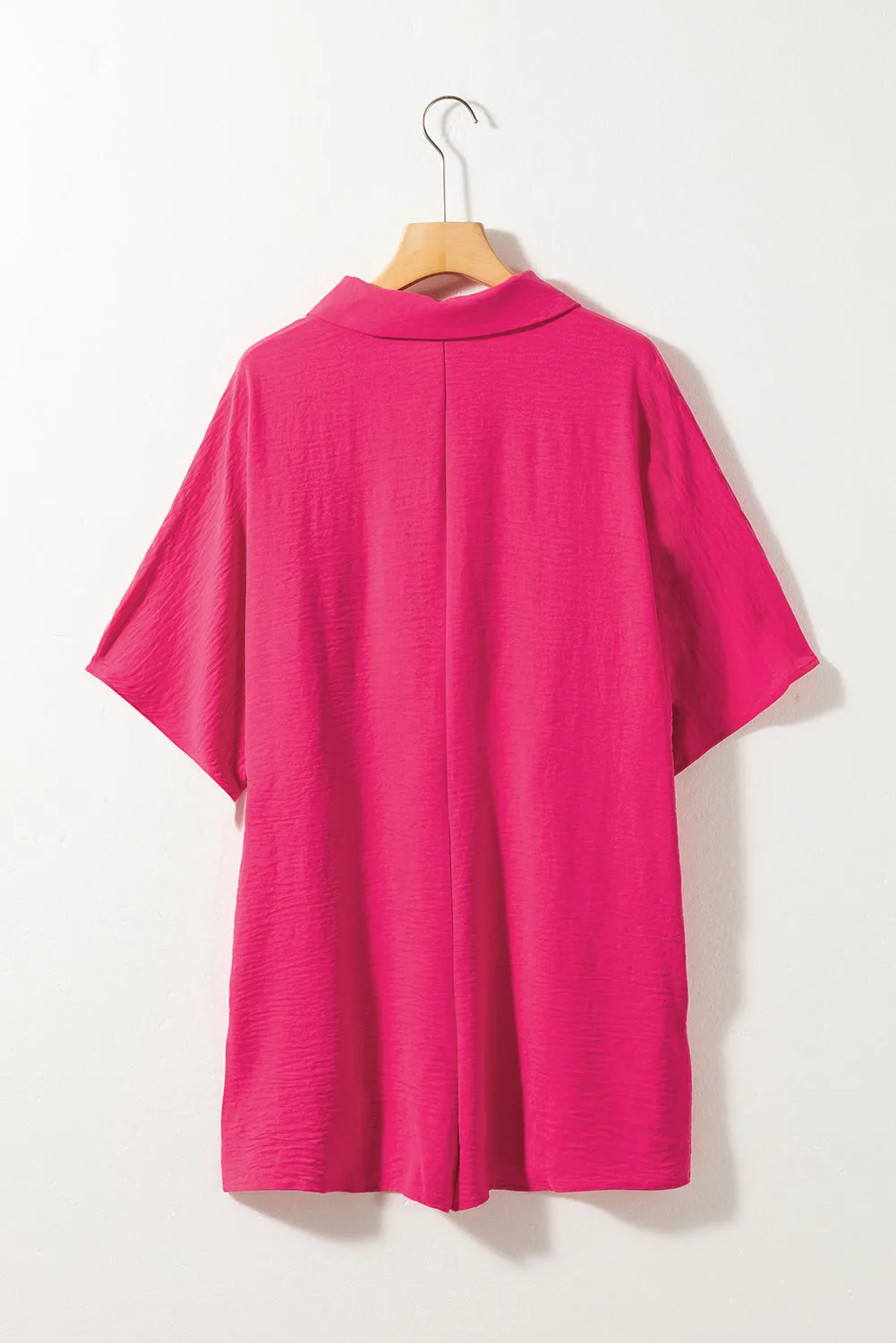 Kyla Half Button Short Sleeve Romper