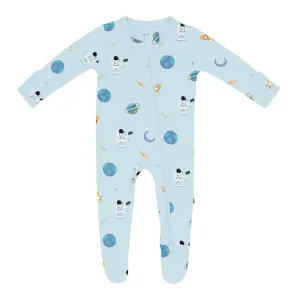 Kyte Baby Printed Zippered Footie in Ice Space