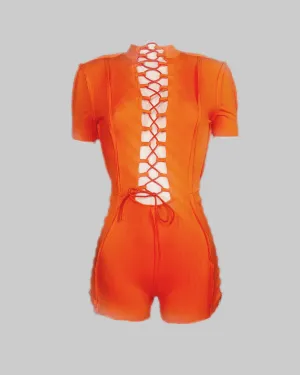 Lace Me Down - Orange