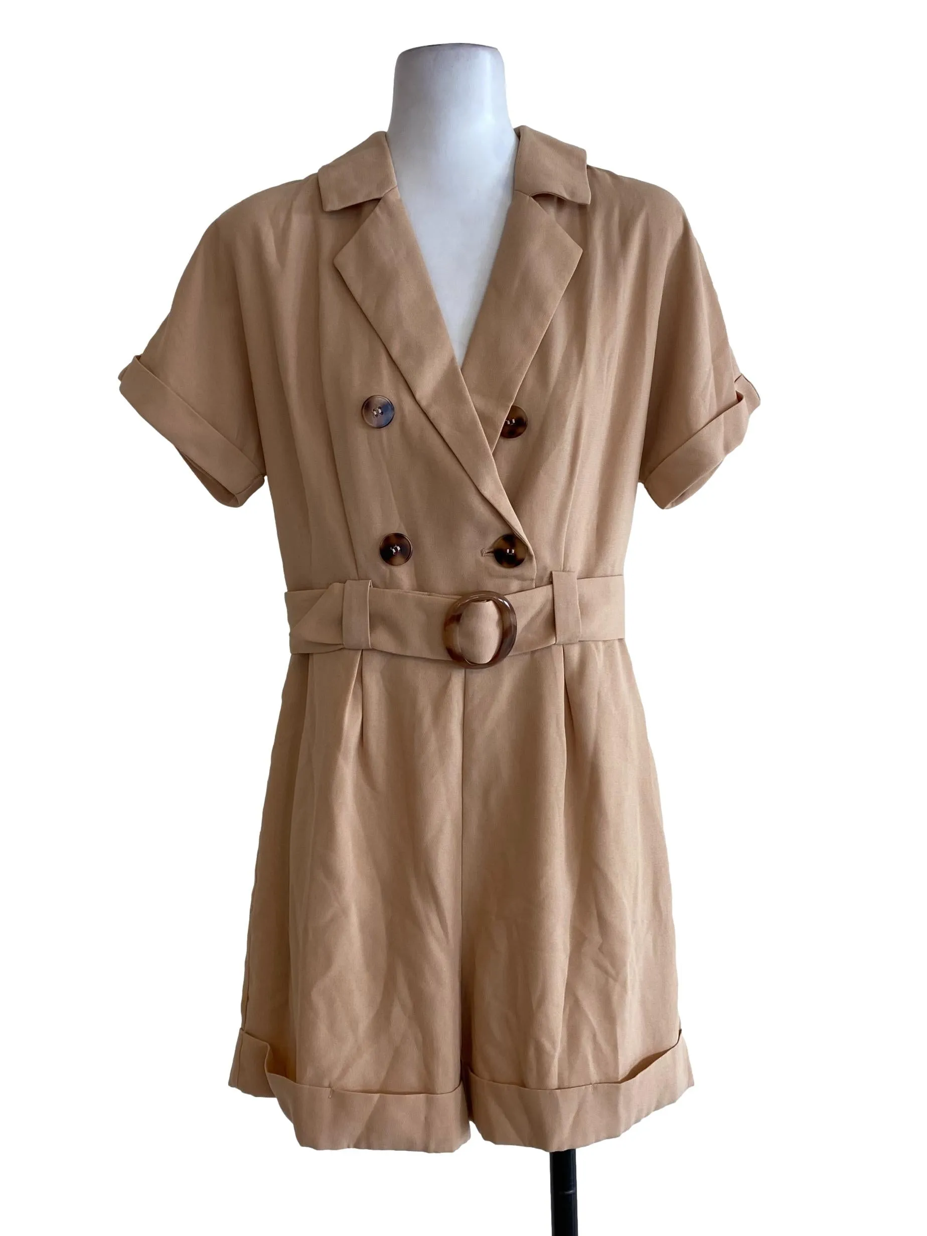 Latte Buckle Rompers