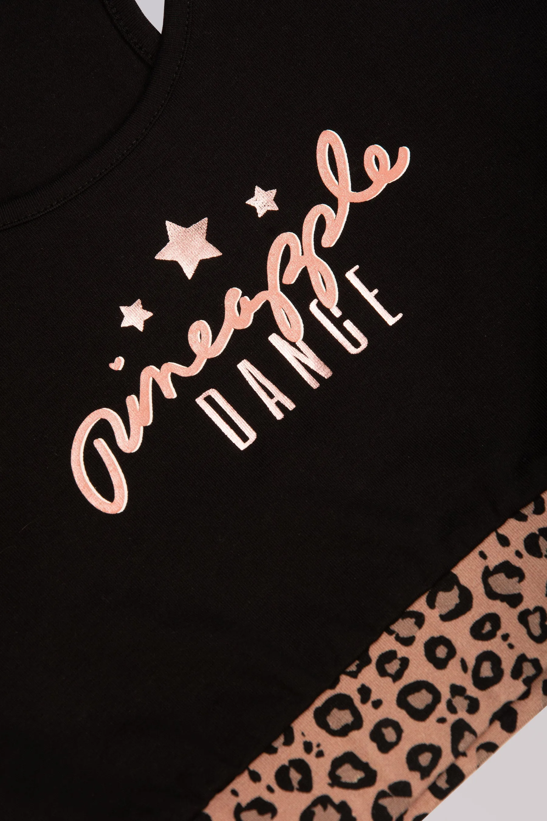 Leopard Band Midi Crop Top