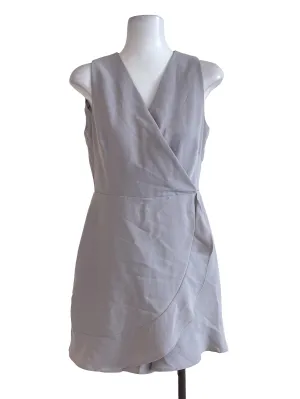 Light Grey V Neck Romper