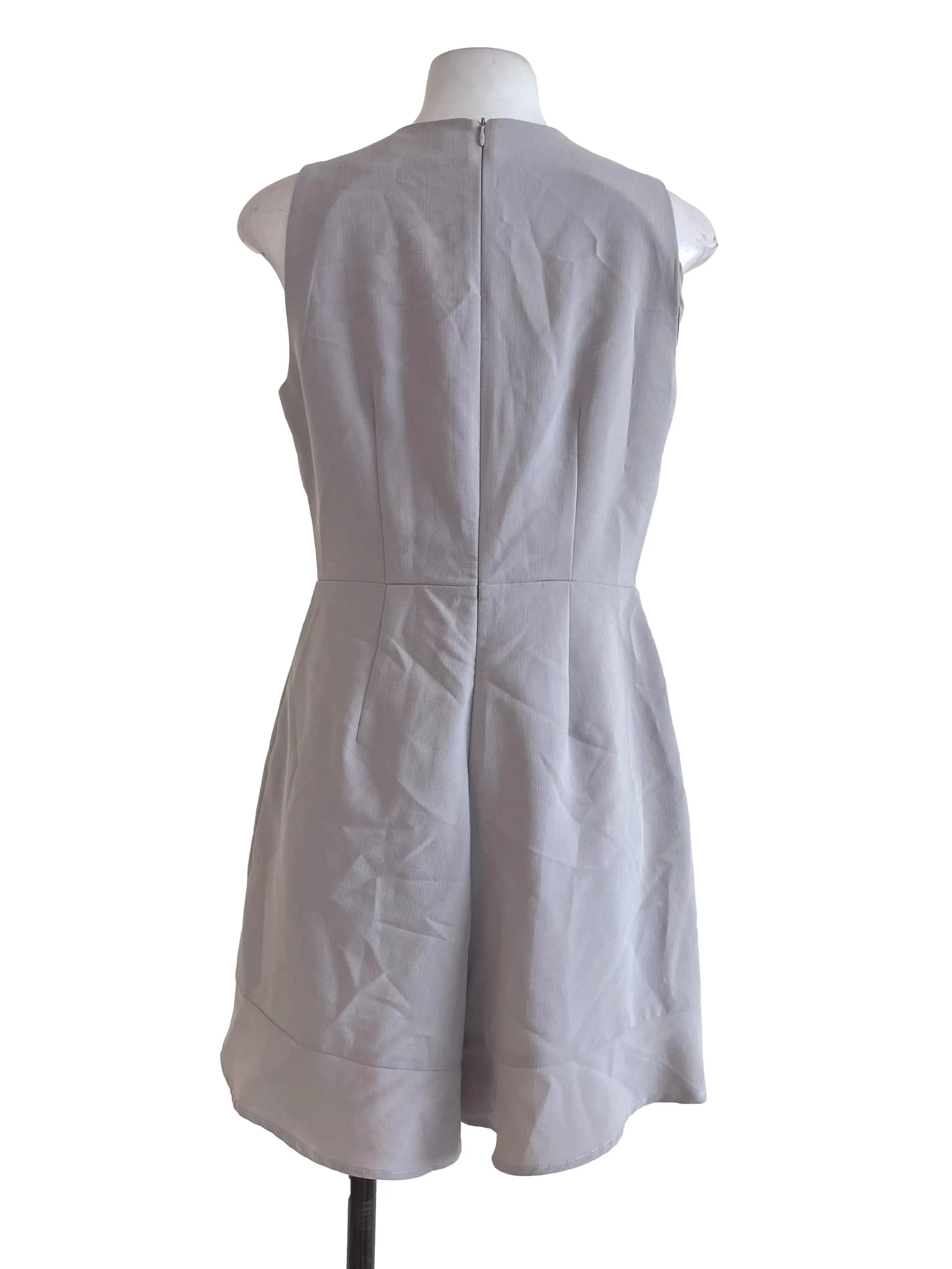 Light Grey V Neck Romper