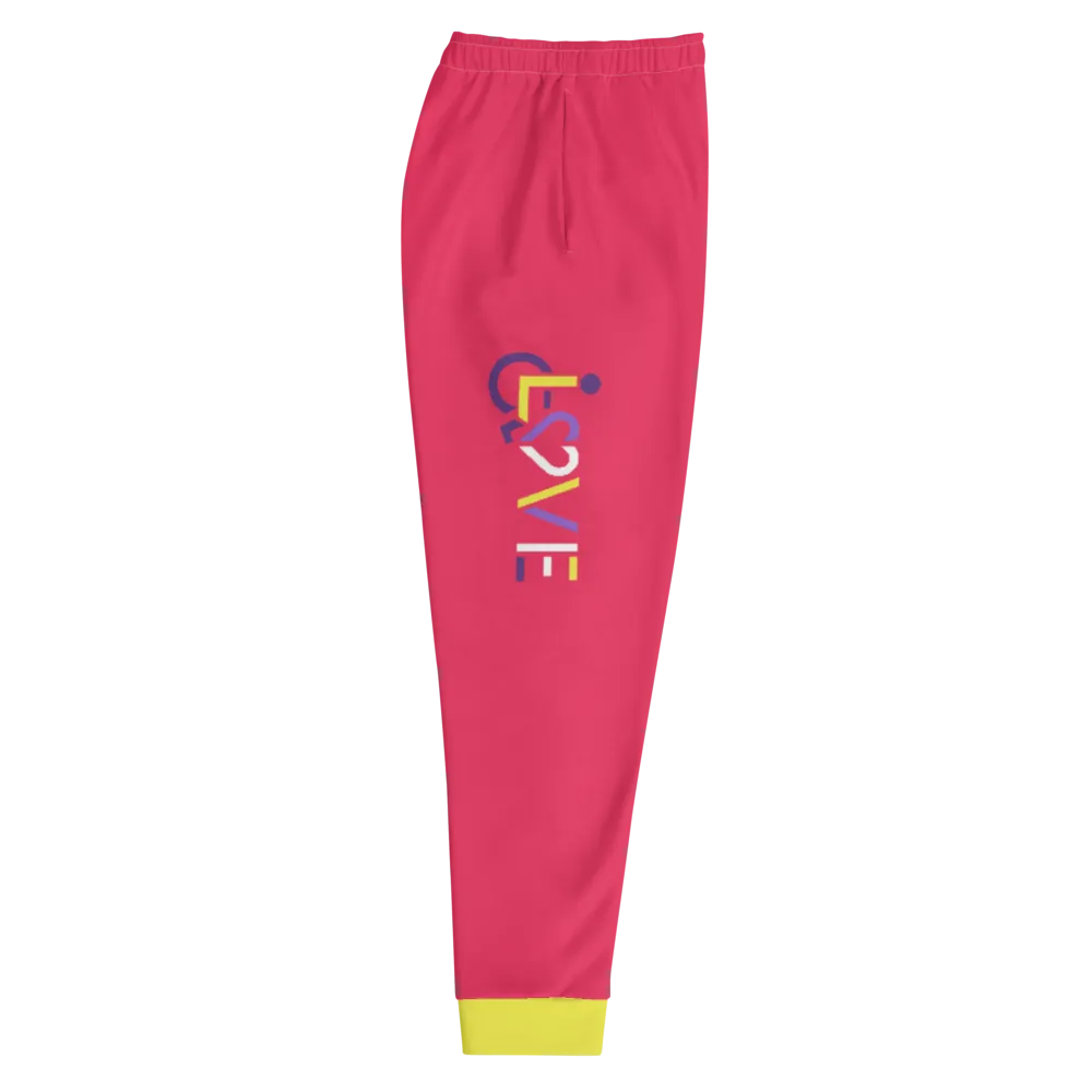 LOVE (for the Disability Community) Men's Color Block Joggers