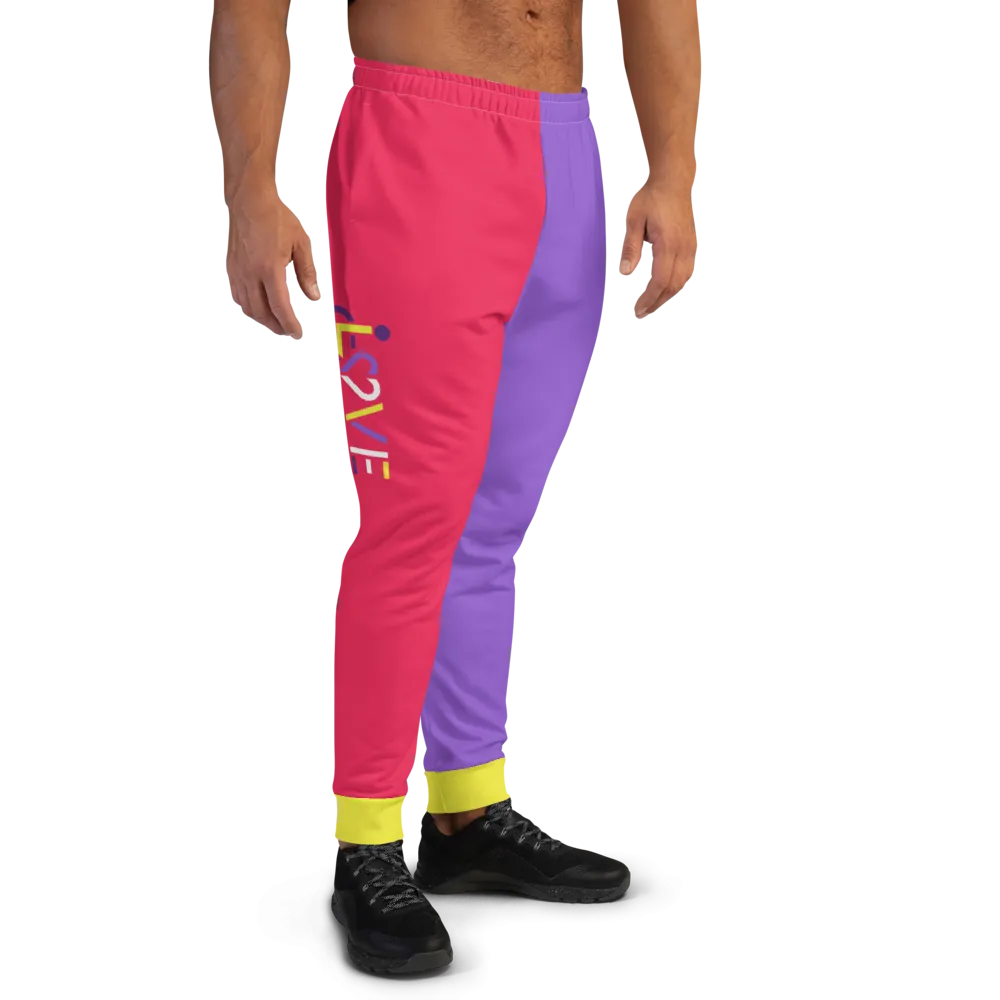 LOVE (for the Disability Community) Men's Color Block Joggers