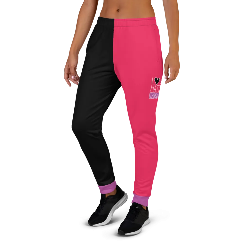 Love Hates Labels (Color Block Women's Joggers)