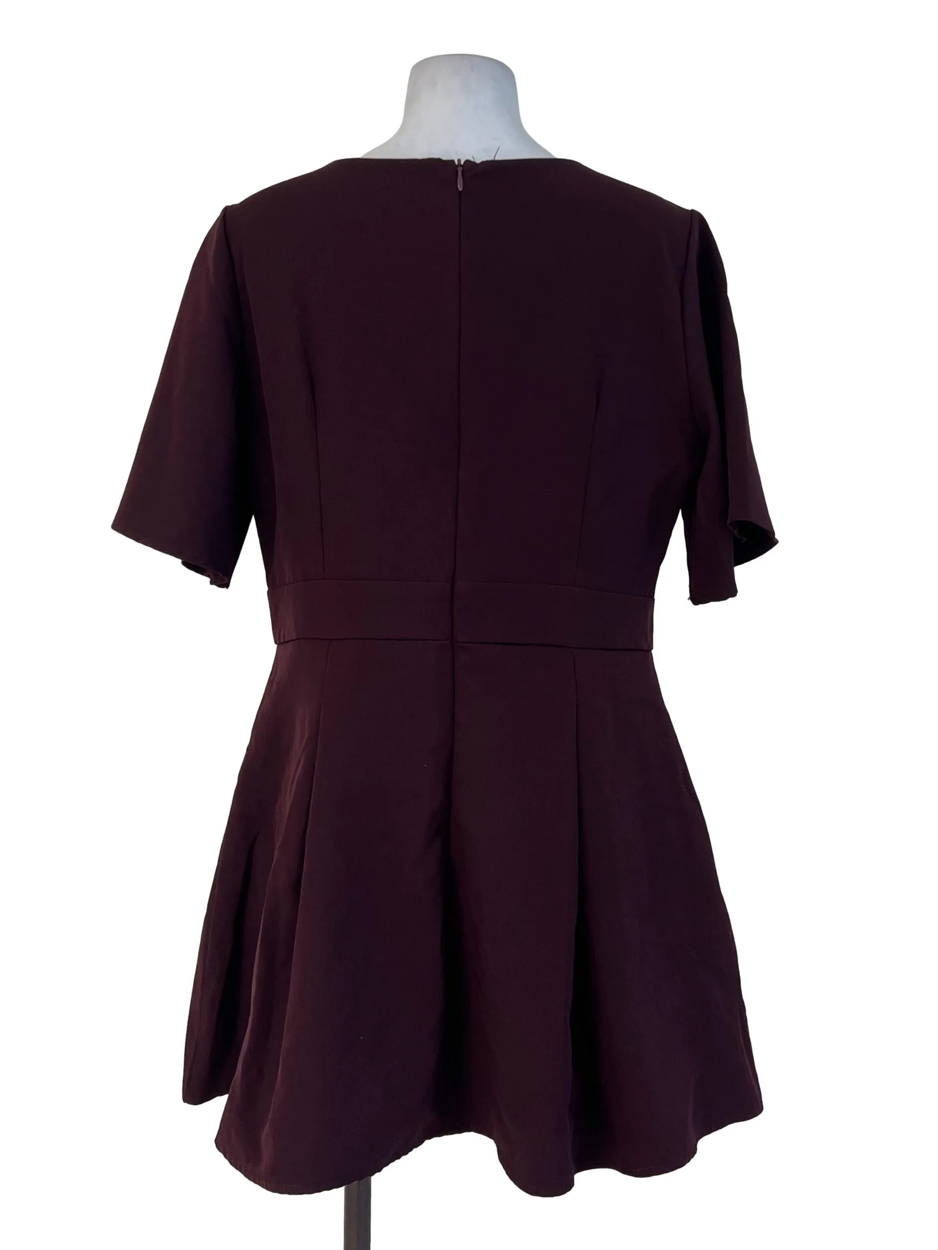 Maroon Cross Rompers