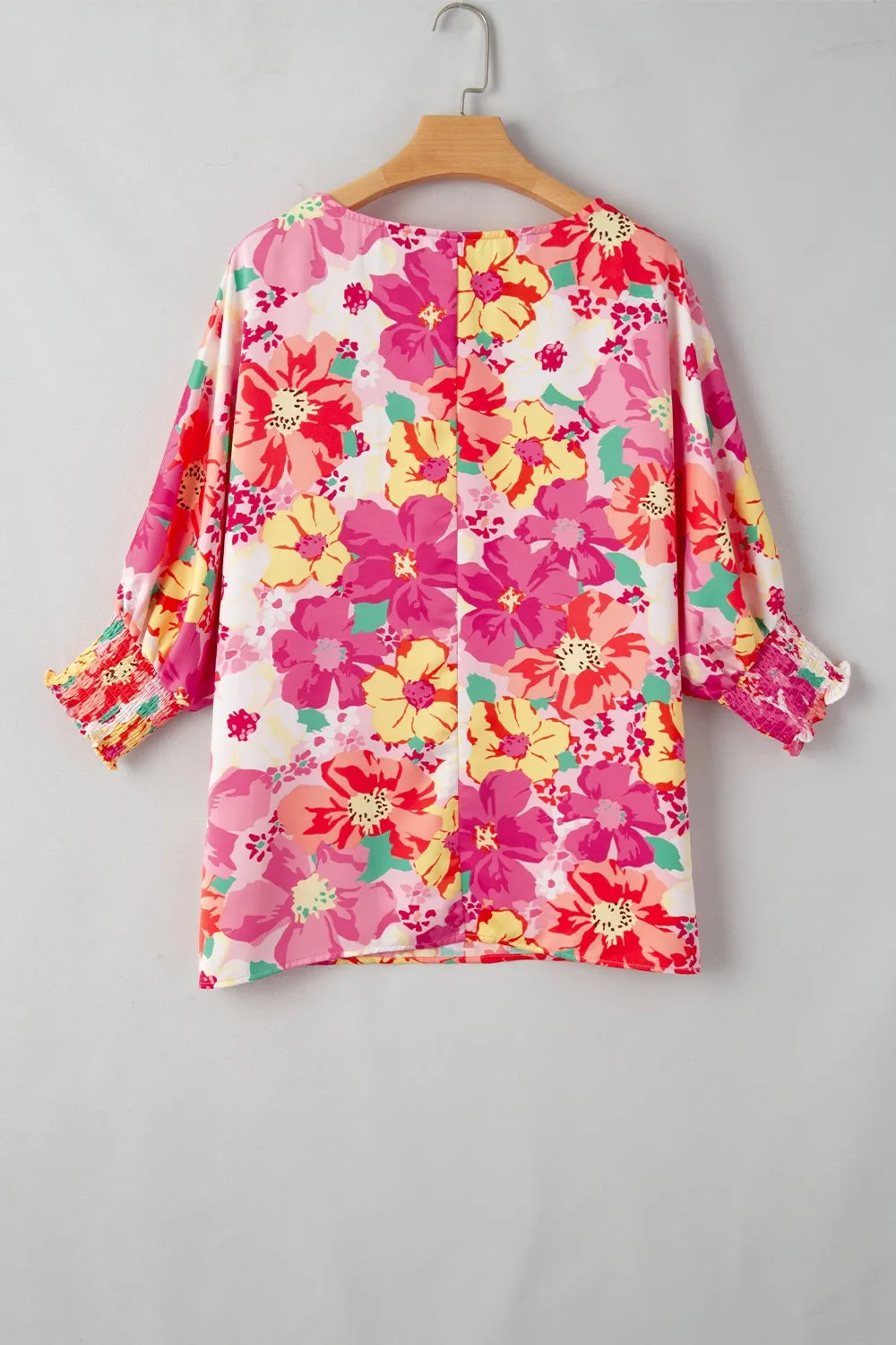 Melinda Printed Round Neck Half Sleeve Blouse
