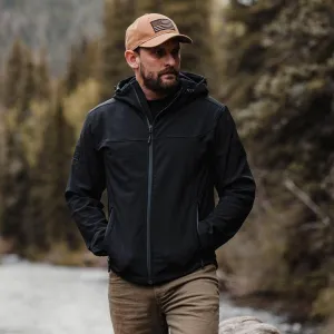 Men's Soft Shell Hoodie - Black
