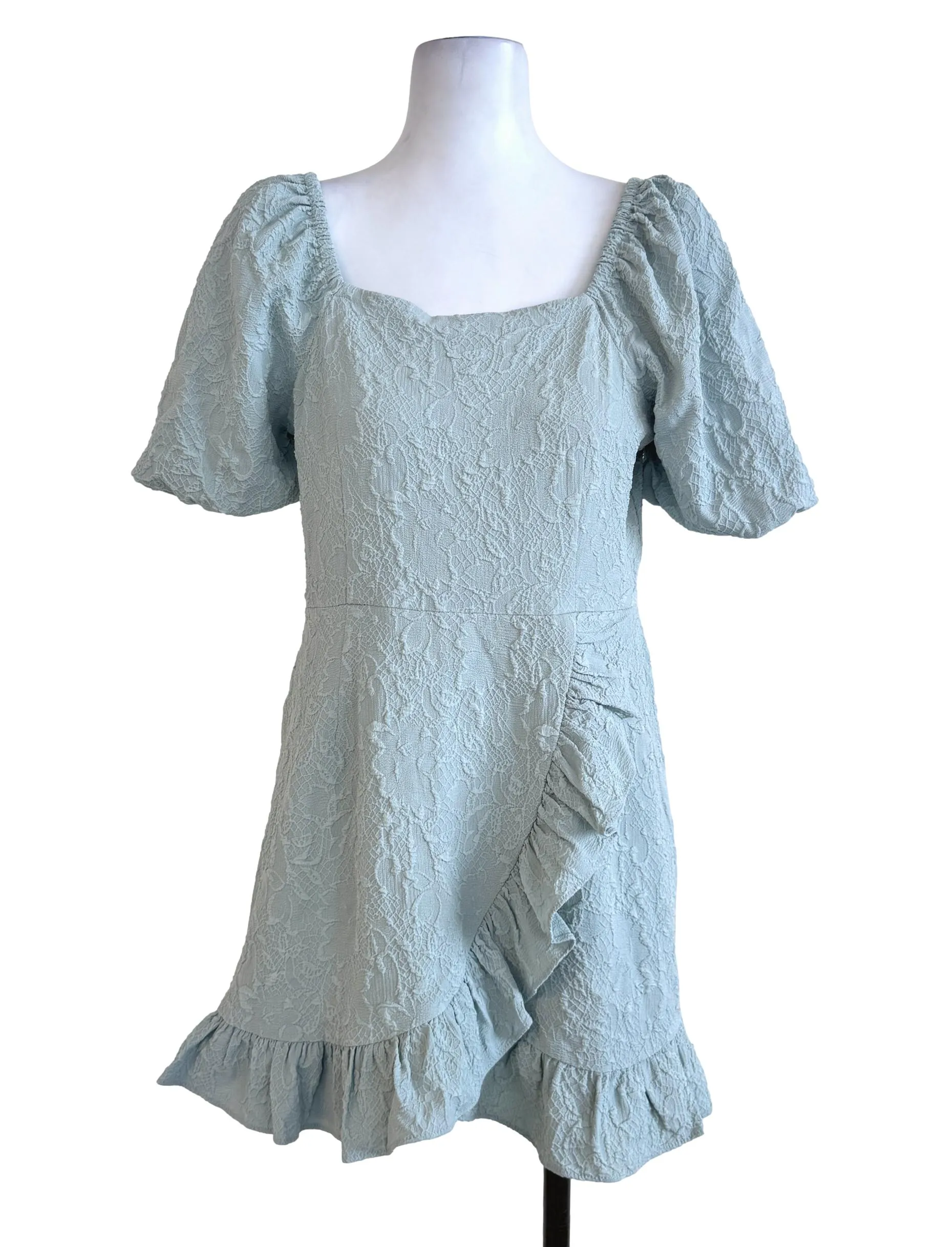Mint Green Textured Rompers