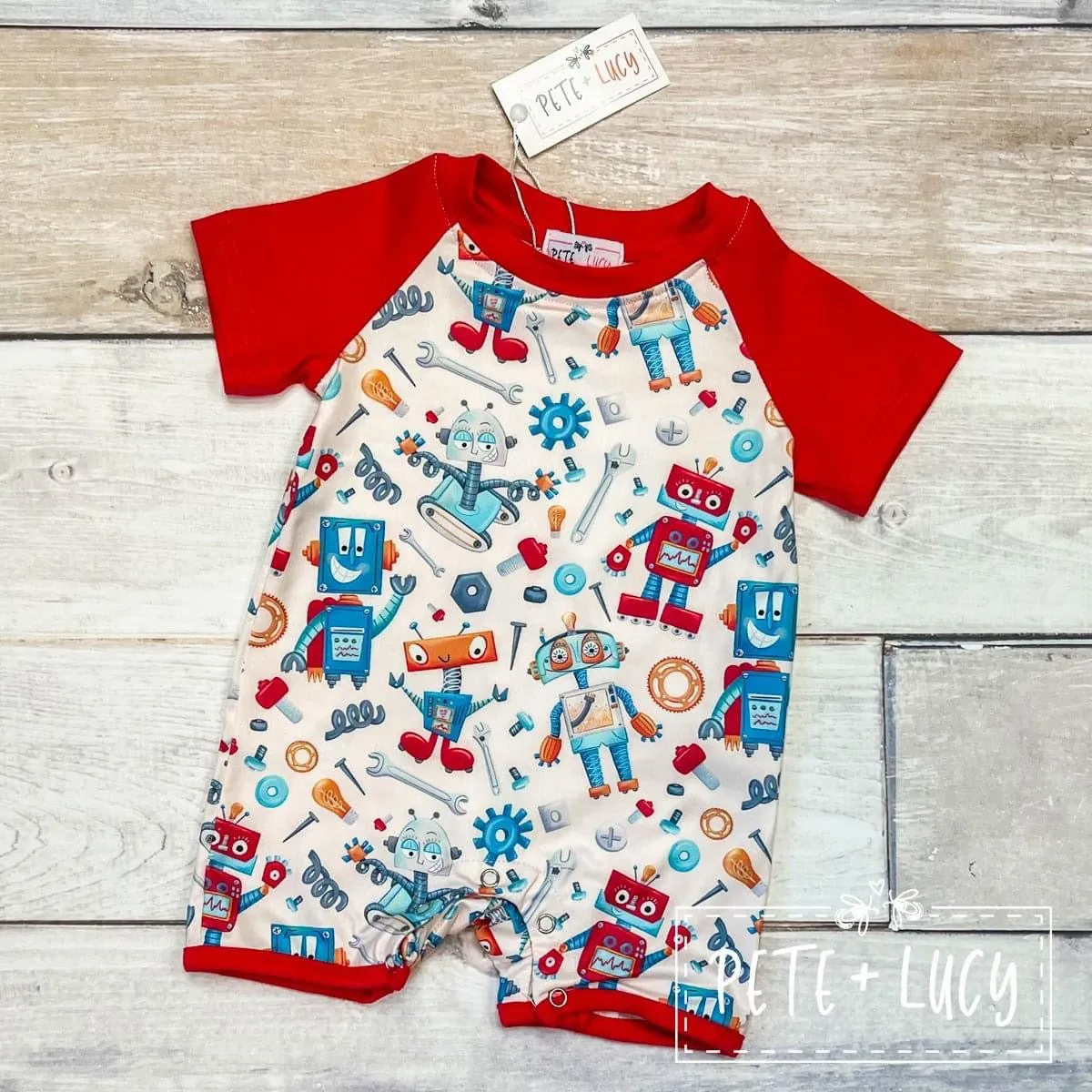 Mr. Robotic Boys Infant Romper