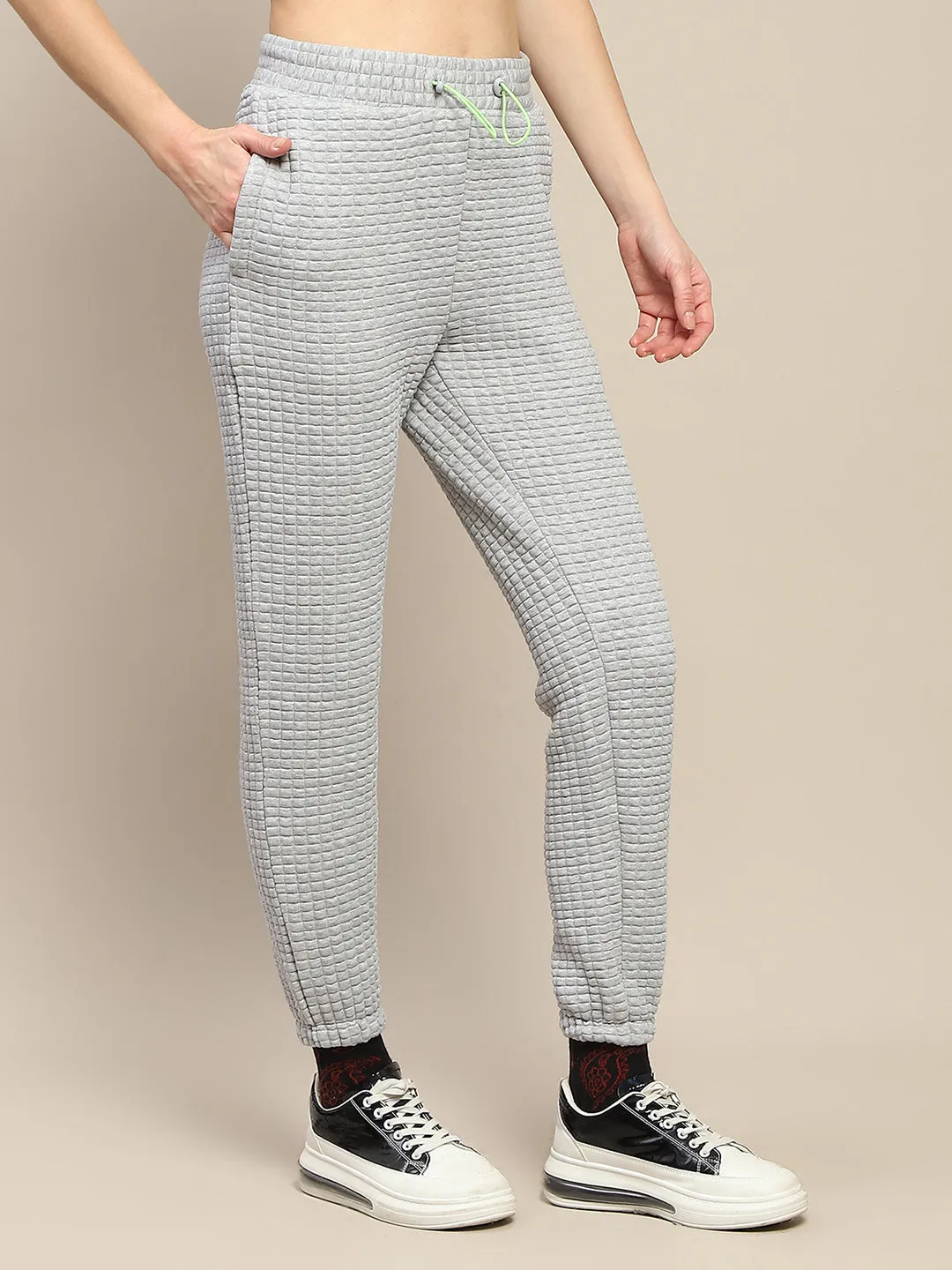 mSECRET Cotton Blend Jogger Style Grey Track Bottom
