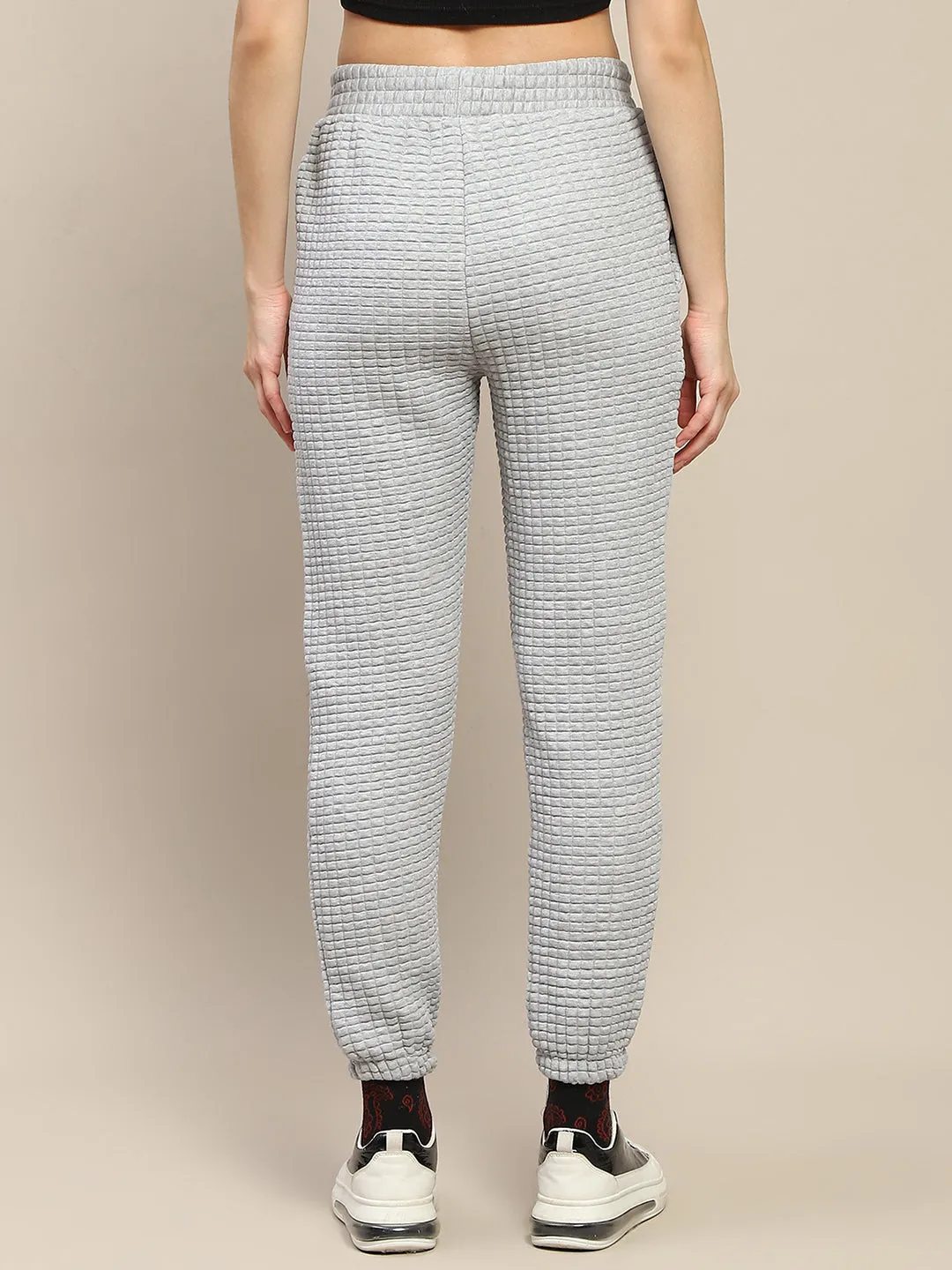 mSECRET Cotton Blend Jogger Style Grey Track Bottom