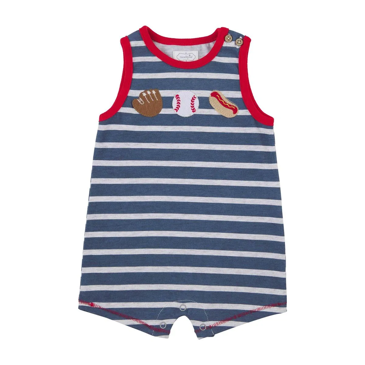Mud Pie Baseball Romper
