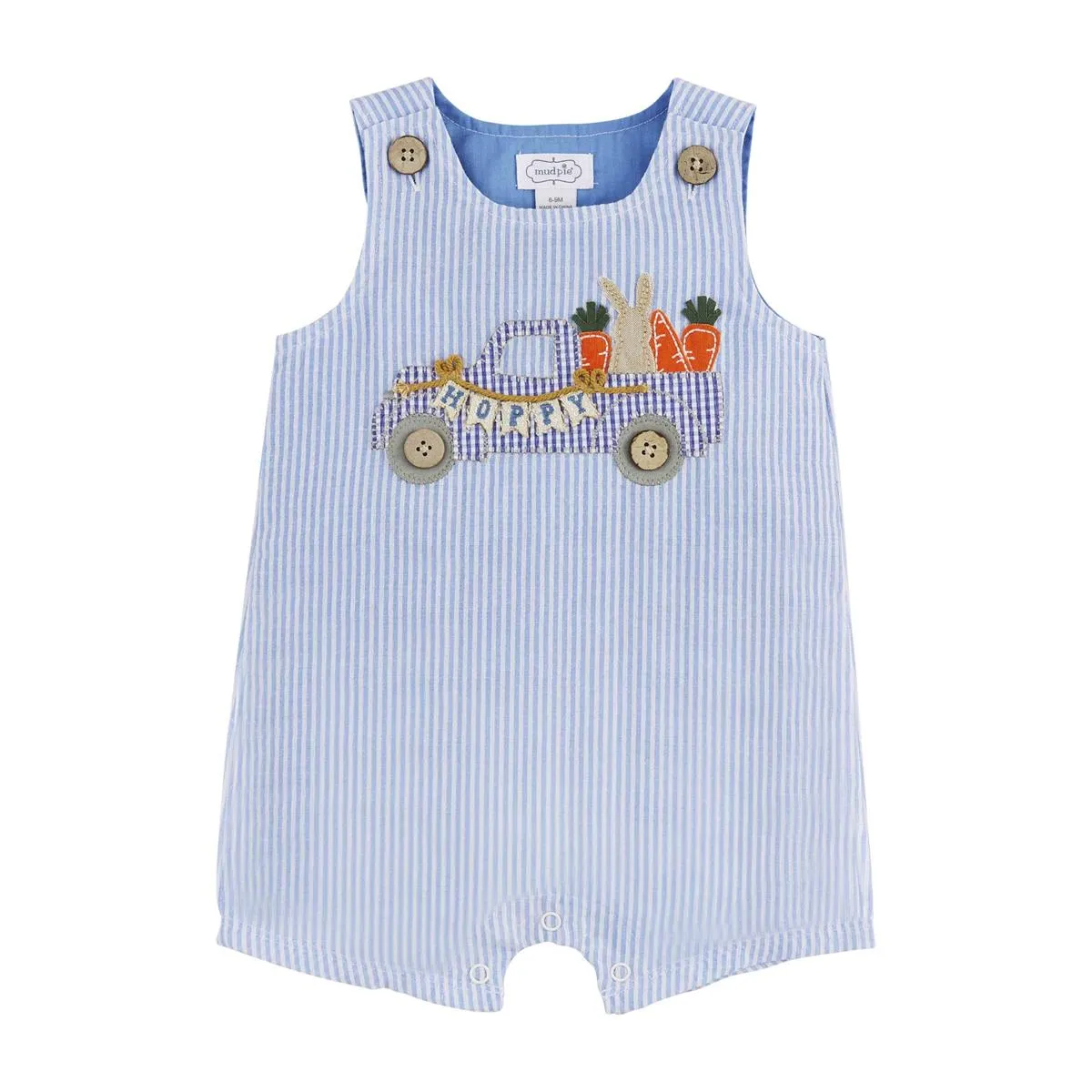 Mud Pie Bunny Gingham Truck Jon Jon