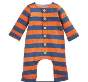 Mud Pie Orange and Blue Striped Jumper