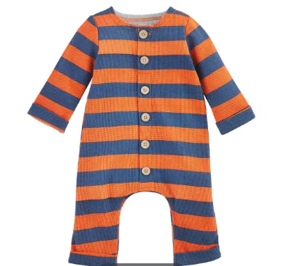 Mud Pie Orange and Blue Striped Jumper