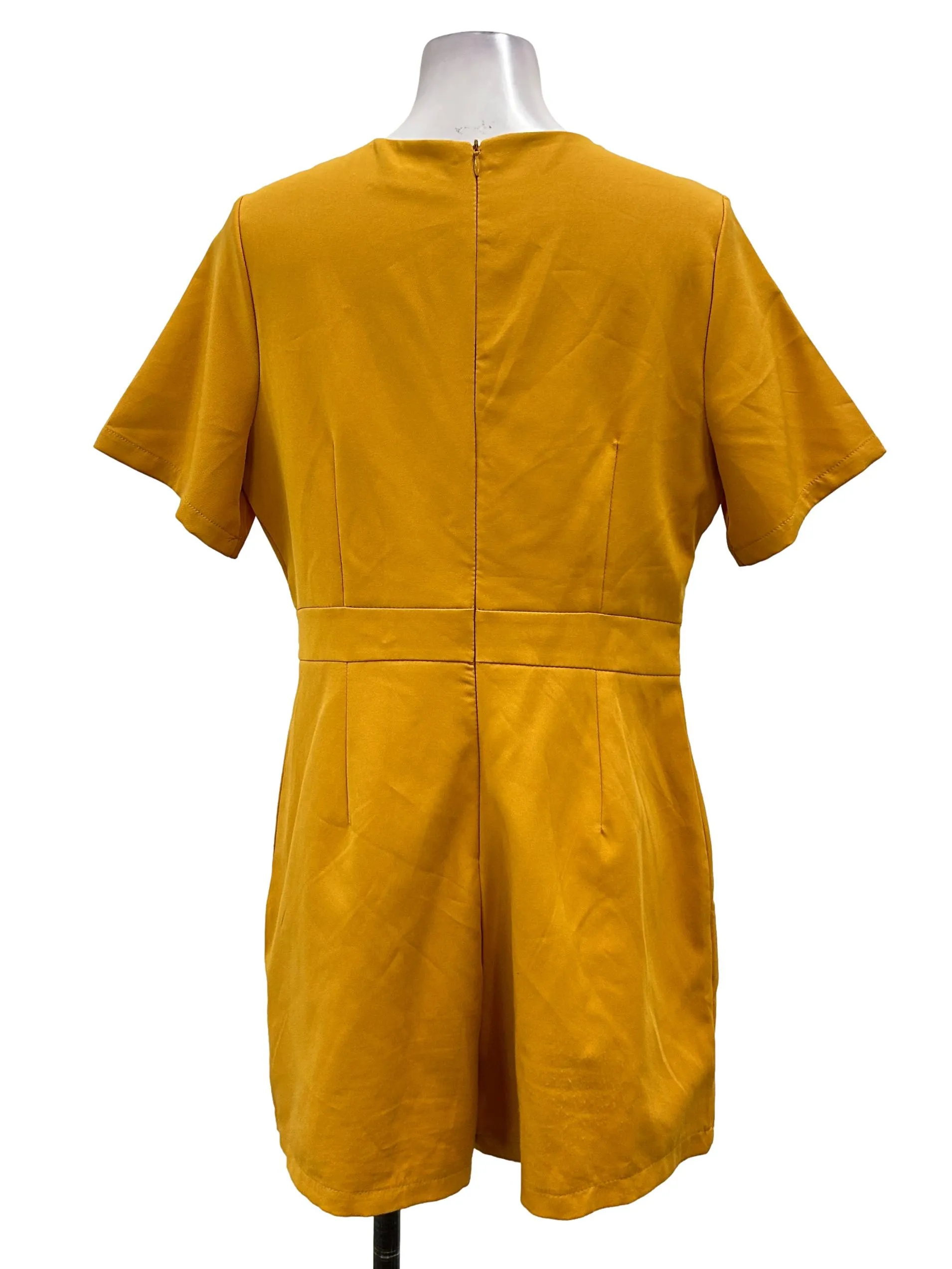 Mustard Wrap Romper