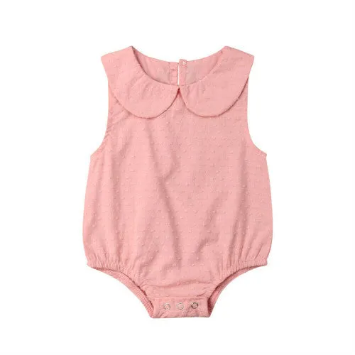 Newborn Baby Girl Peter Pan Romper