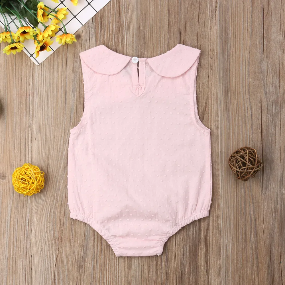 Newborn Baby Girl Peter Pan Romper
