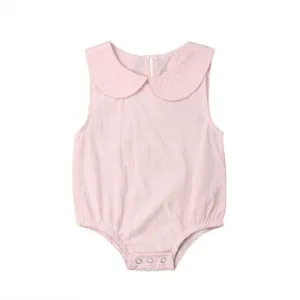 Newborn Baby Girl Peter Pan Romper