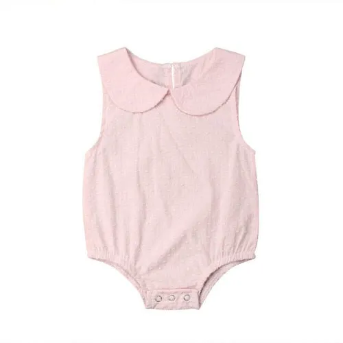 Newborn Baby Girl Peter Pan Romper