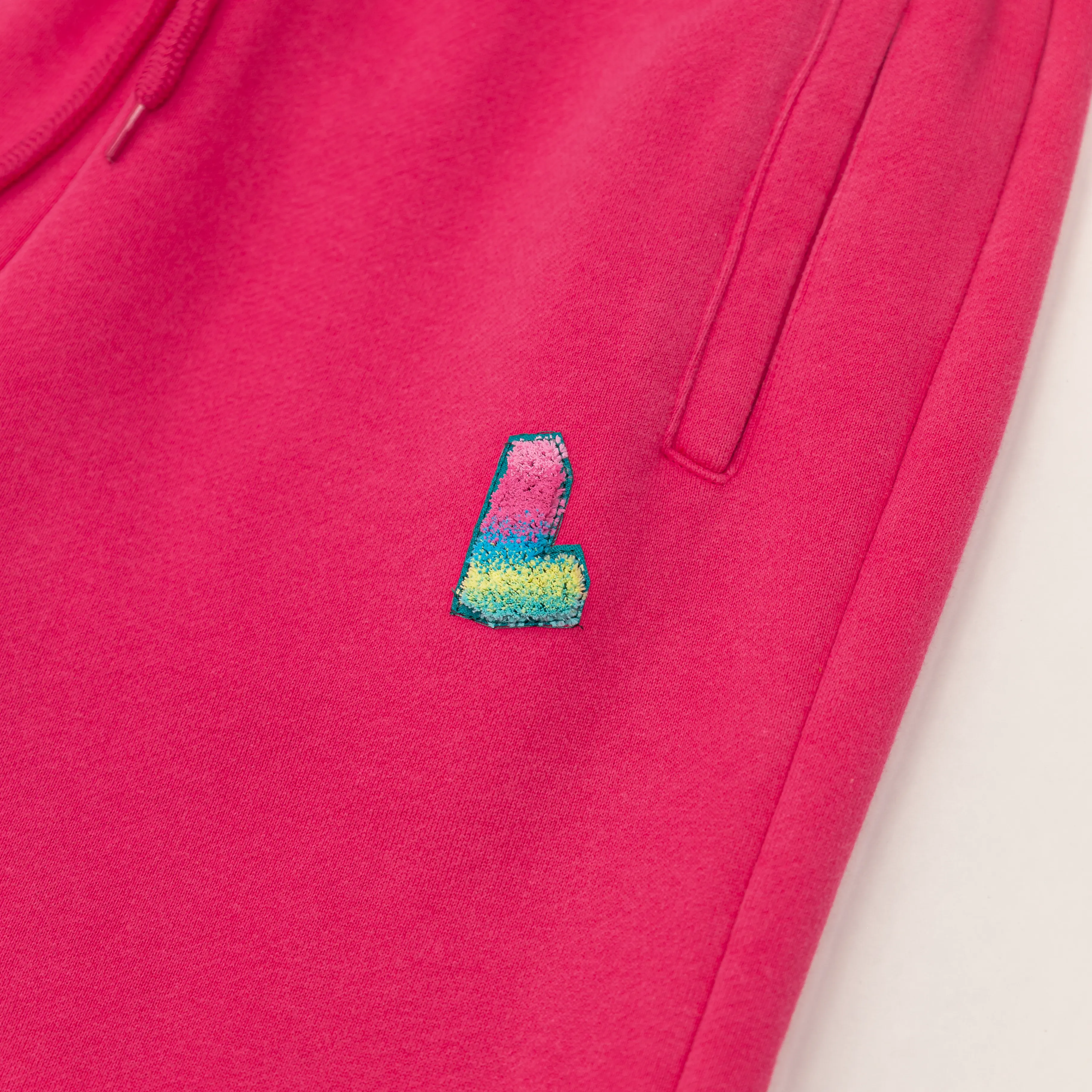 OG L Block Luxury Joggers, Washed Pink