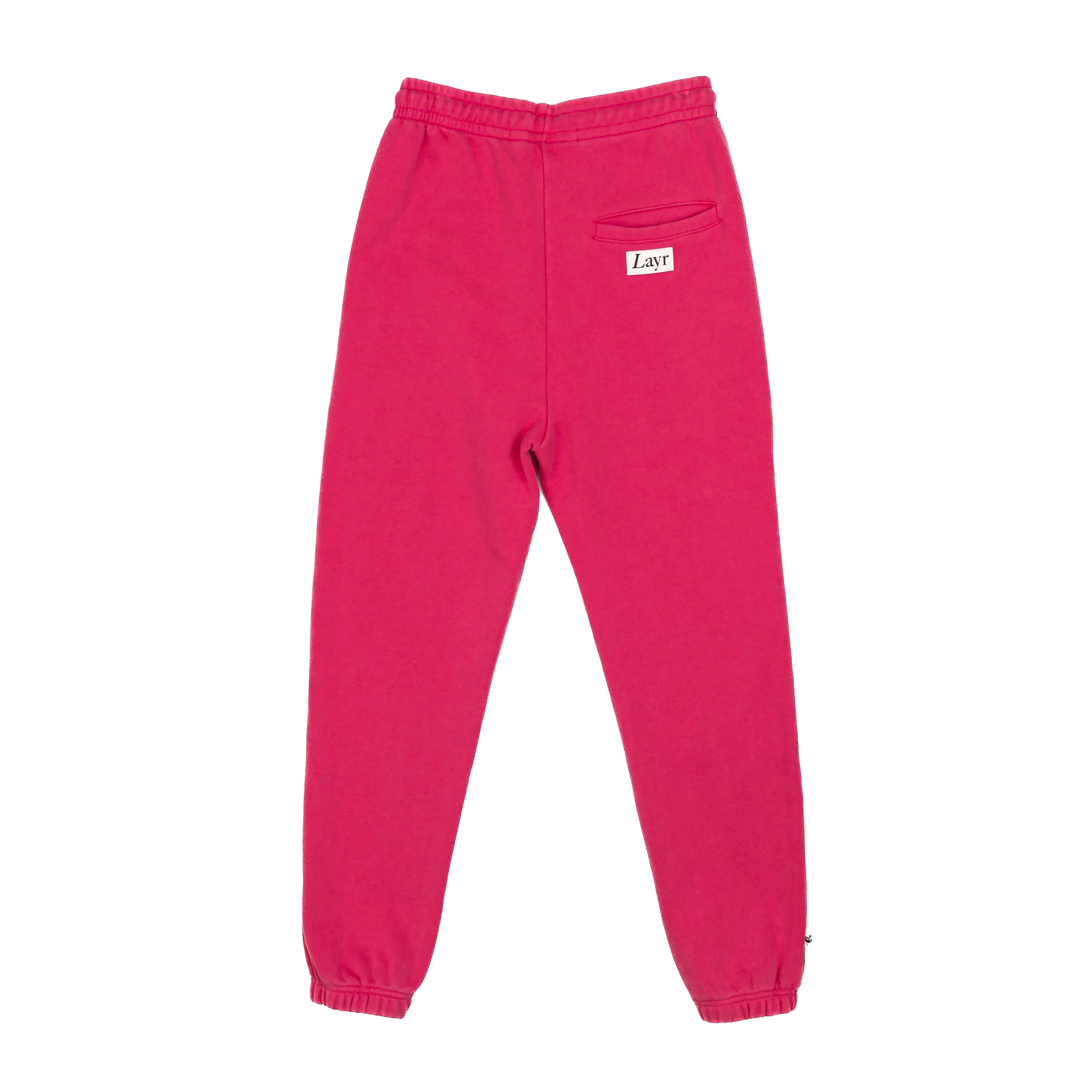OG L Block Luxury Joggers, Washed Pink