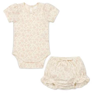Organic Rosalie Floral Baby Set