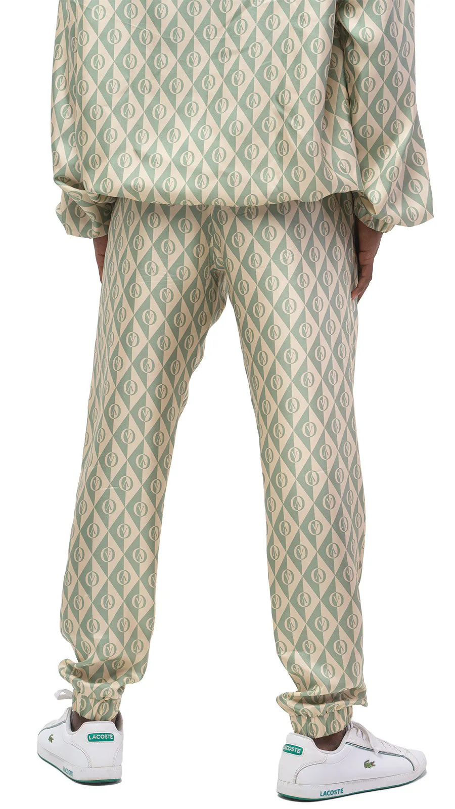 OV Rhombus Print Silk Joggers