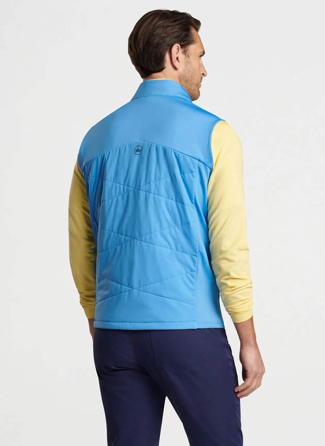 Peter Millar Mens Classic Fit Fuse Hybrid Vest - LIBERTY BLUE