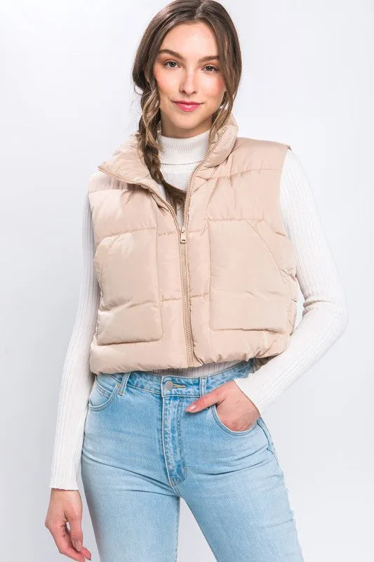Peyton Puffer Vest With Pockets