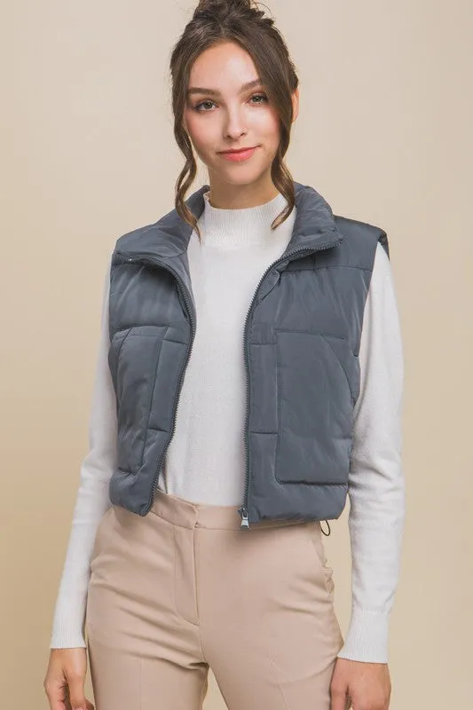 Peyton Puffer Vest With Pockets