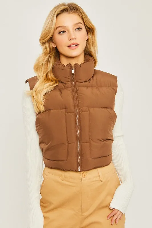 Peyton Puffer Vest With Pockets