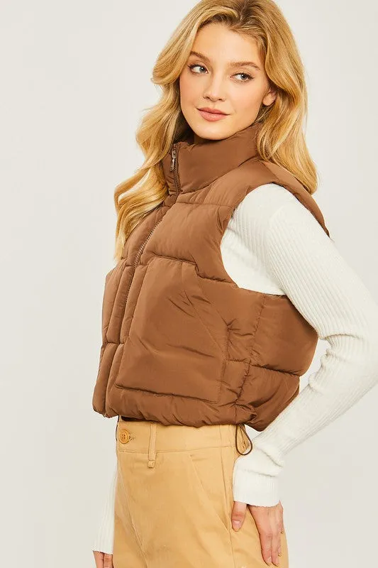 Peyton Puffer Vest With Pockets