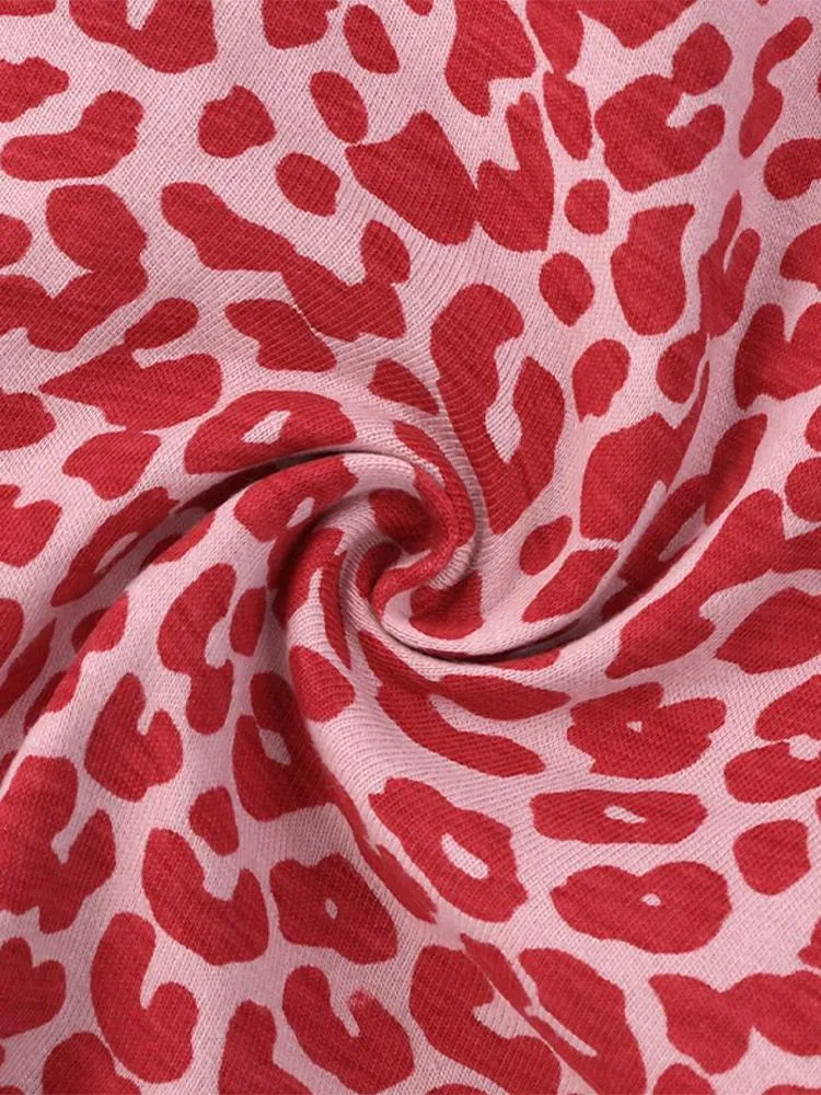 Pink Leopard Baby Zip Sleepsuit Romper - SHORT SLEEVED