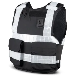PPSS Overt Stab Resistant Vest (Cover Panel) Black with Reflective Tape