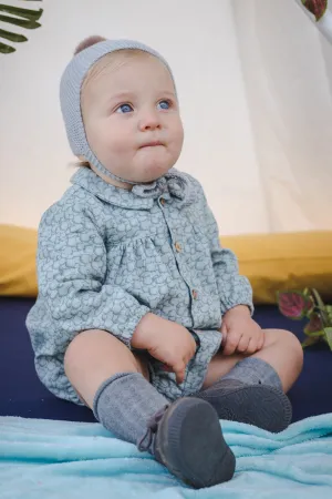 "Bodie" Green Bear Print Romper