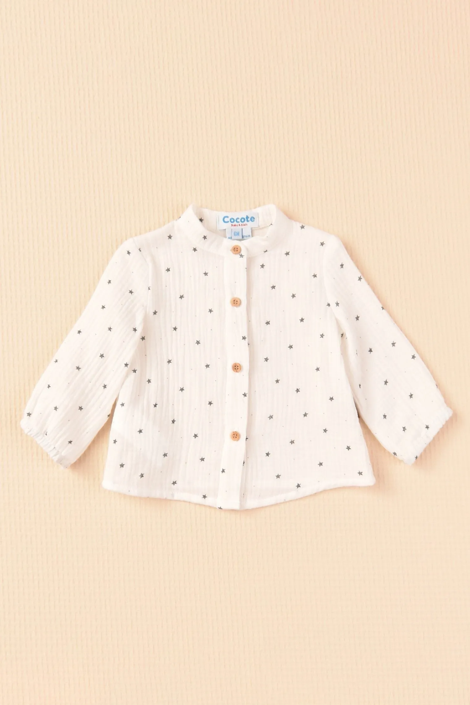 "Manuel" Star Print Shirt & Charcoal Dungarees