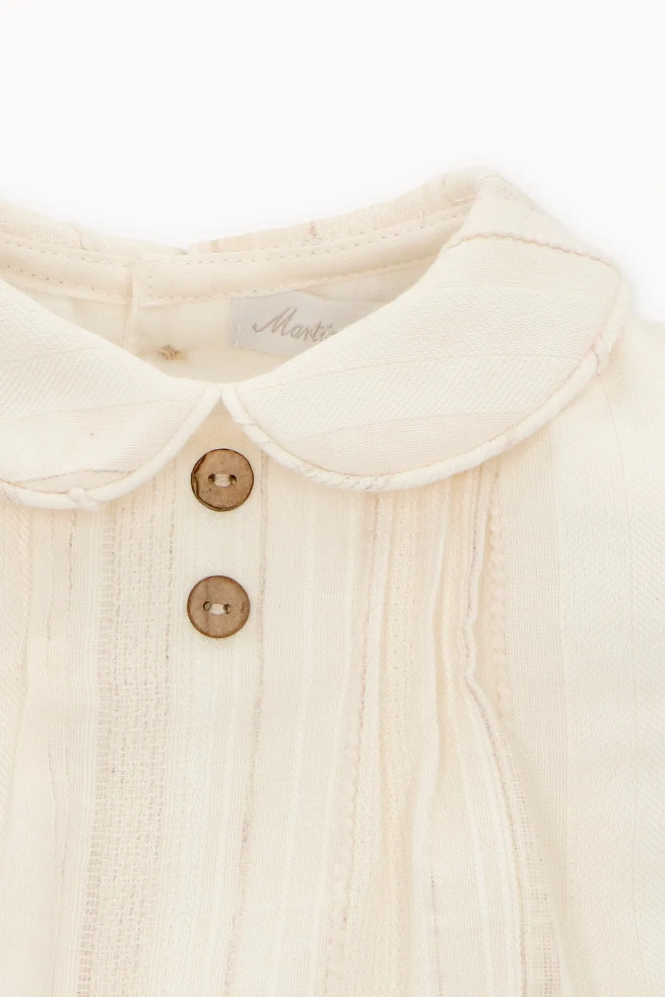 "Robin" Cream Cotton Romper