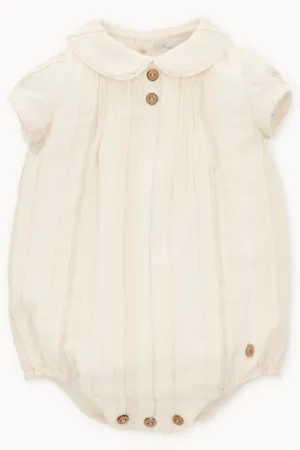 "Robin" Cream Cotton Romper