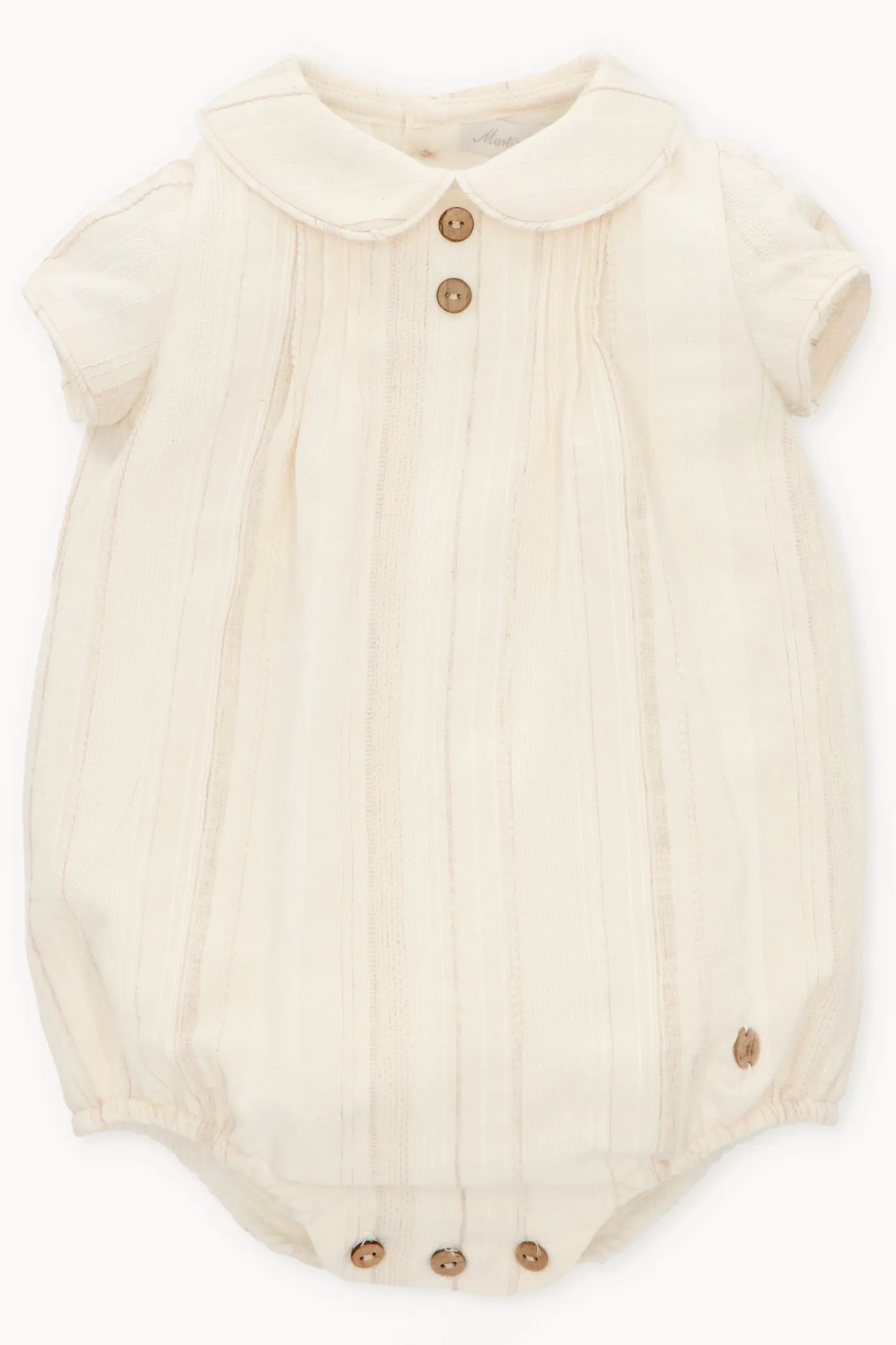 "Robin" Cream Cotton Romper