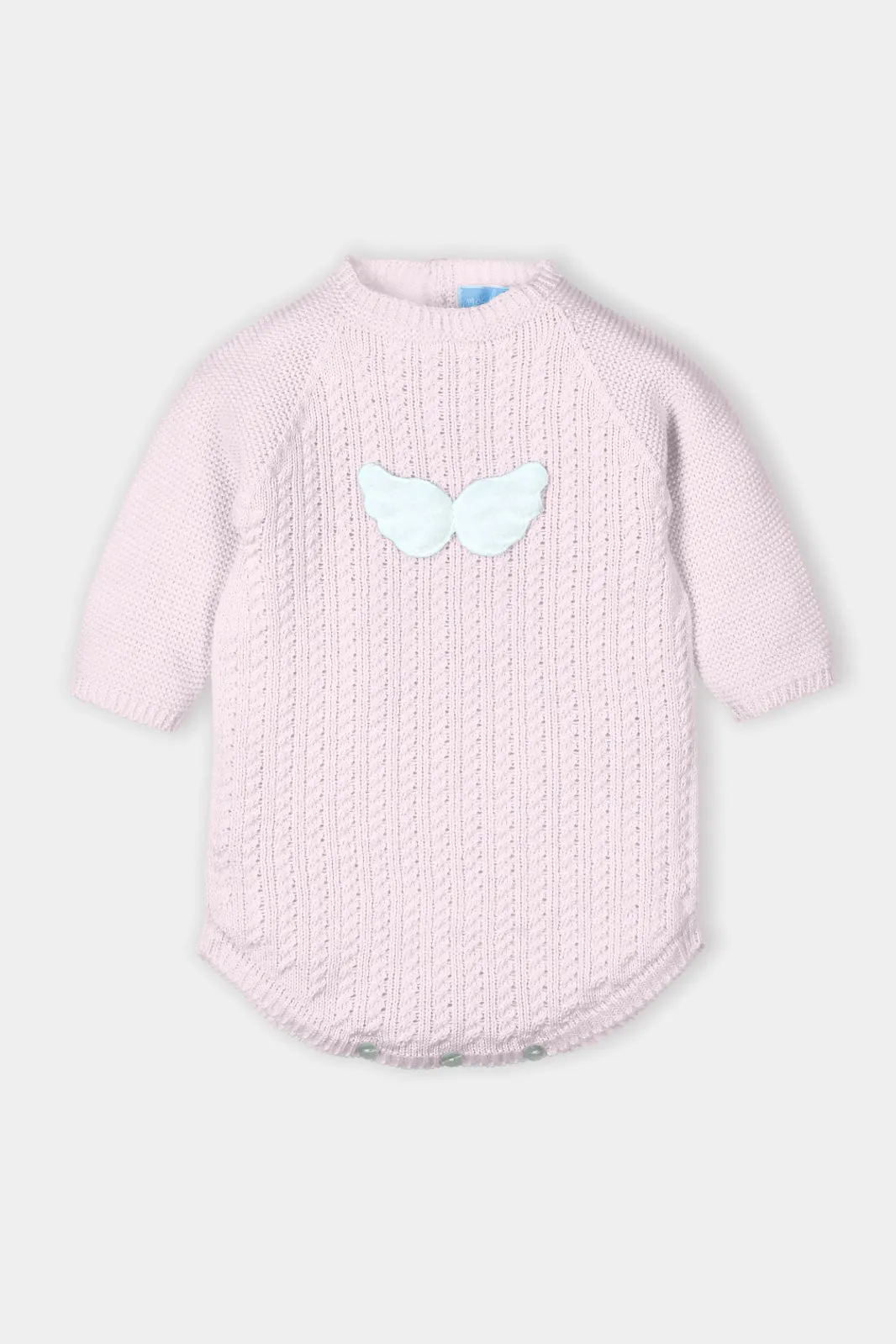 "Yael" Knitted Angel Wings Romper
