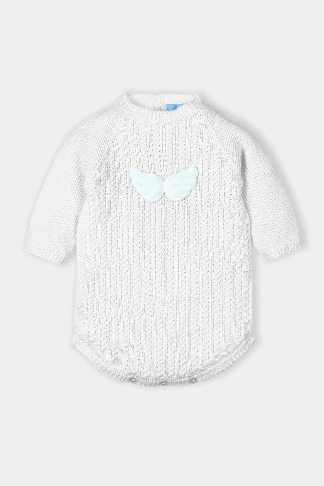 "Yael" Knitted Angel Wings Romper