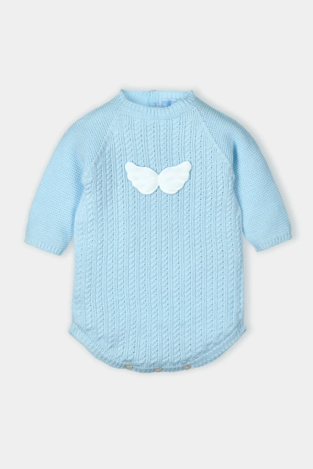 "Yael" Knitted Angel Wings Romper