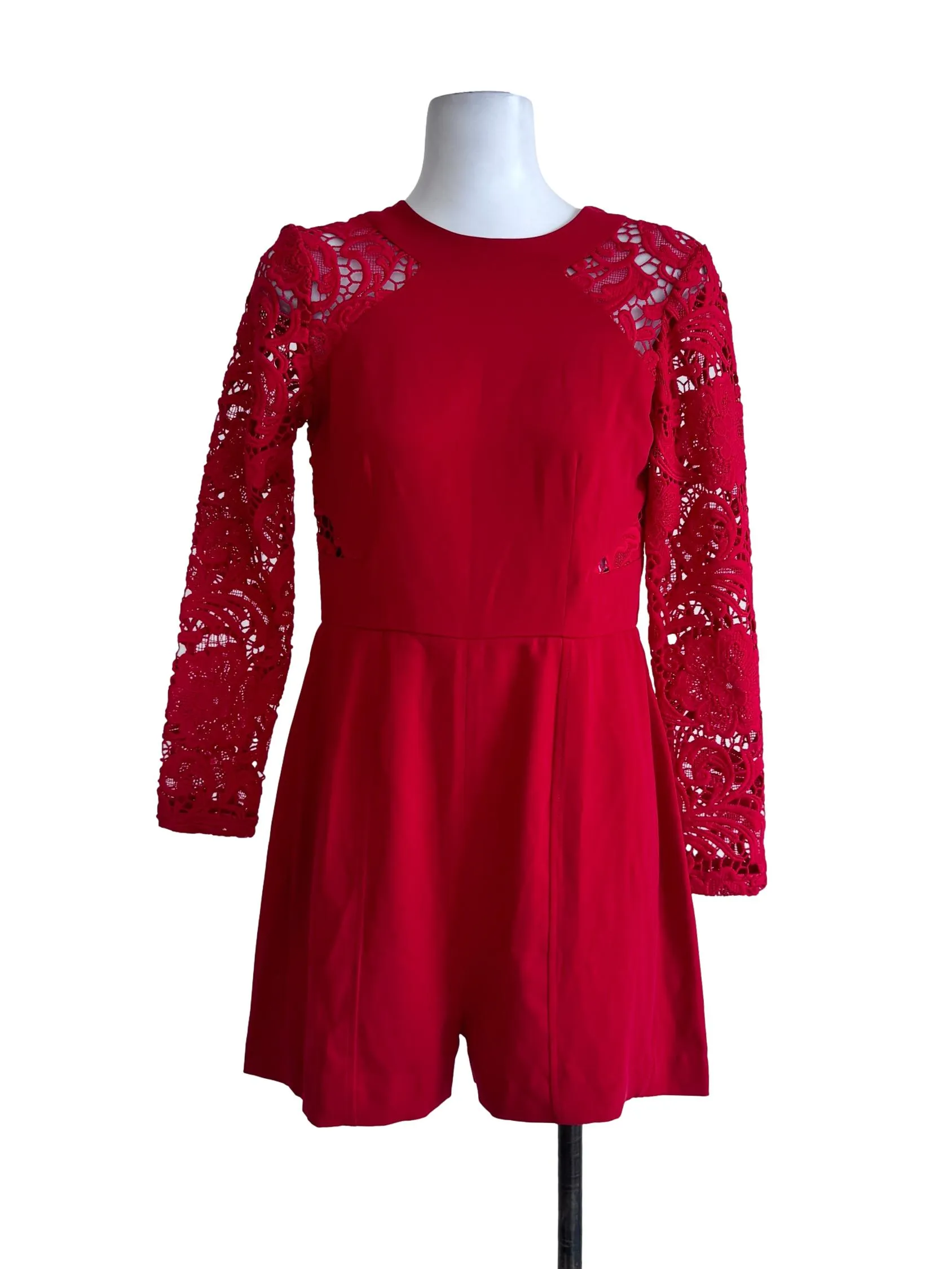 Red Floral Rompers