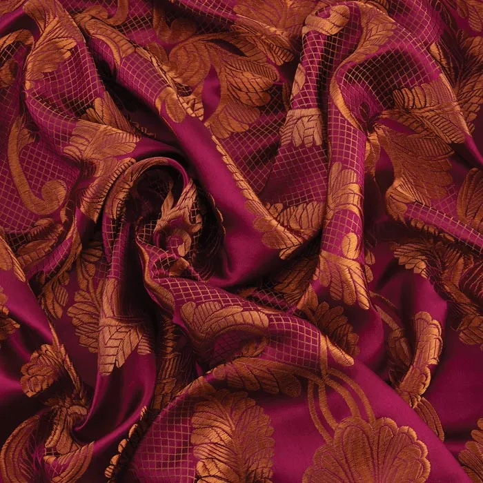 Renaissance Brocade, Metallic Red & Gold