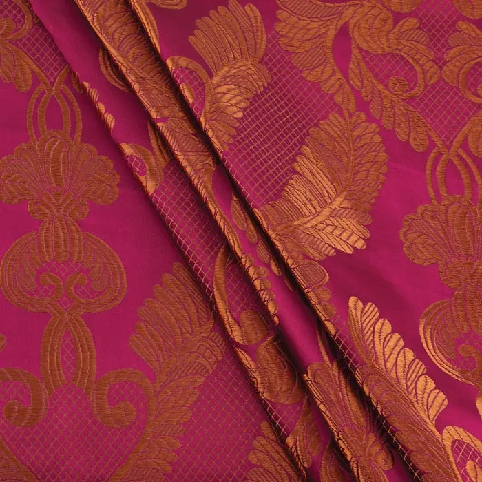 Renaissance Brocade, Metallic Red & Gold
