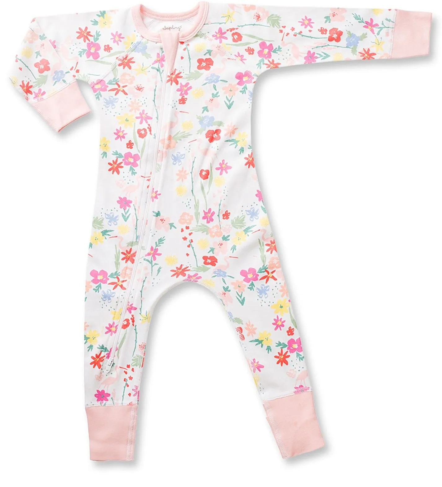 Sapling Child Floral Zip Up Romper